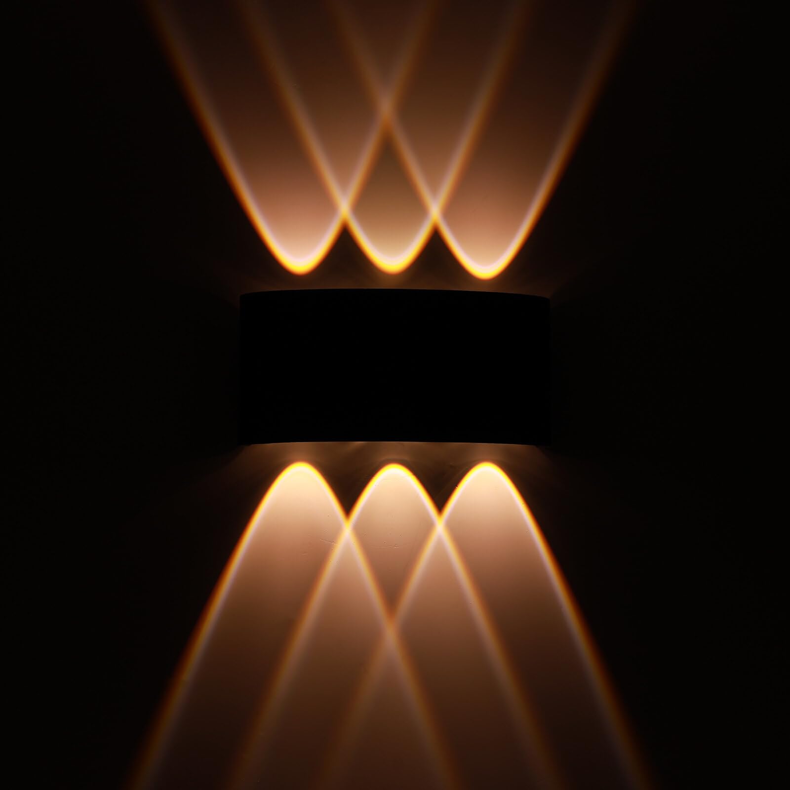 Kinberry Up and Down Wall Light 6W LED Wall Light Warm Light Decorative Lights Modern Wall Lamp IP65 Waterproof Garden Lights for Indoor Outdoor