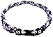 Sport Ropes Triple Titanium Necklace (Purple/Black/White, 18