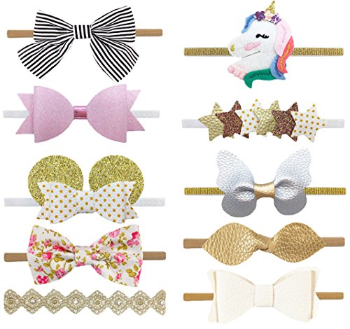 Danmy baby girl rhinestone crown headbands toddler prin…