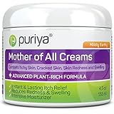 Puriya Cream for Eczema, Psoriasis, Dermatitis and Rashes. Powerful Plant Rich Formula Provides Instant and Lasting Relief for Severely Dry, Itchy, or Irritated Skin (Mildly Earthy, 4.5 oz)