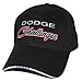 HEM HIGH-END MOTORSPORTS Black Cap for Dodge Challenger Owners - Adult Men's Modern Black Cotton Baseball Cap with Official Logo - One Size Fits Large