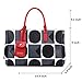NAWO Women's Leather Designer Handbags POP Art Style Tote Shoulder Bags Grey