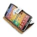 Bfun Packing Bcov White Floral Skull Slot Wallet Leather Cover Case for Samsung Galaxy Note 3