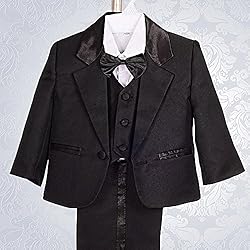 Dressy Daisy Baby Boy' 5 Pcs Set Formal Tuxedo