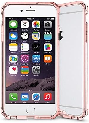 iPhone 6s Case, iPhone 6 Case, CaseRack Stealth Frame - Dual Layer PC Scratch-Resistant Clear Back Case Cover With Reinforced Drop Protection Bumper For iPhone 6S/6, Rose Gold