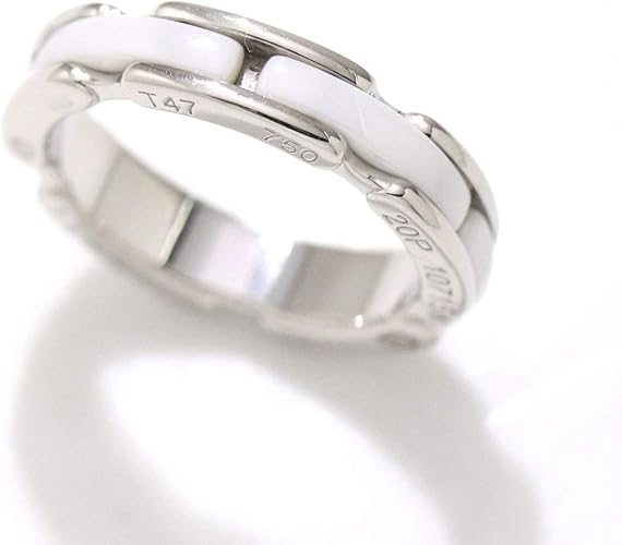 Amazon シャネル Chanel ウルトラ リング 47 K18wg ホワイト セラミック 18金 750 中古 リング 通販