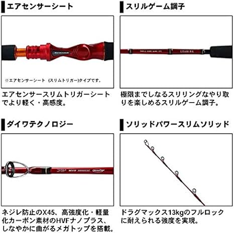 Amazon ダイワ Daiwa 船竿 リーディング スリルゲーム Y 73mh 225 Y 釣り竿 ダイワ Daiwa 船竿