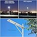 TENKOO Solar Street Lights Outdoor 26400mAH Lithium Battery Ultra Bright, Auto On/Off by PIR Motion/Light Sensor, LED Security Street Lights Dusk to Dawn for Outdoor Area Lighting