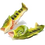 welltree Fish Slippers/Sandals Beach Shoes Non-Slip for Women Men Unisex Summer Animal Creative Casual Shower Flip Flops 11-12 Men/13-14 Women/46-47
