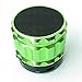 Portable Mini Bluetooth Wireless Metal Speaker,Rechargable Battery Support Green Color