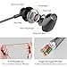 Earphones with Microphone and Volume Control Stereo In ear Headphones Earbuds for iPhone iPod iPad Samsung and More Android Smartphones,3.9 Ft/Black