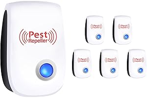 ASSUR Ultrasonic Pest Repeller Plug-in for indoor – 6 pack Electronic Ultrasonic Mouse & Rodent Repellent for Mice, Rats, Ins