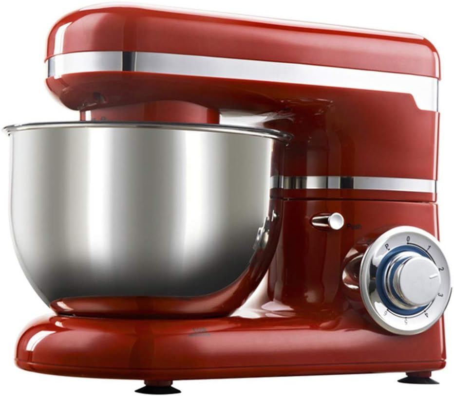 JIERTYU Stand Mixer, 1200W 4L Stainless Steel Bowl 6-Speed Kitchen Food Stand Mixer Cream Egg Whisk Blender Cake Dough Bread Mixer Maker Machine