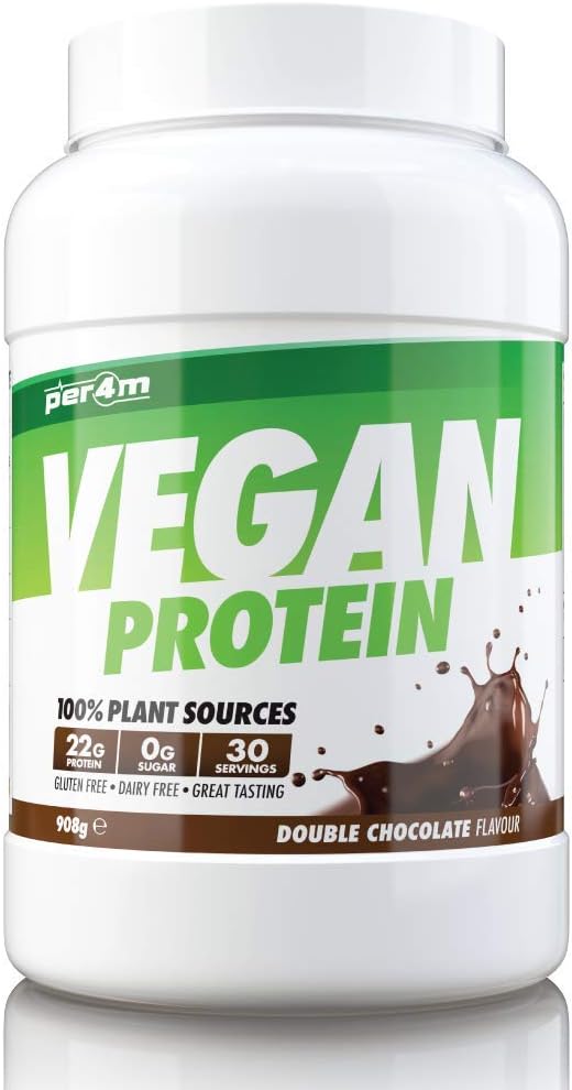 Per4m Plant Protein 900g (Double Chocolate), White, 908g