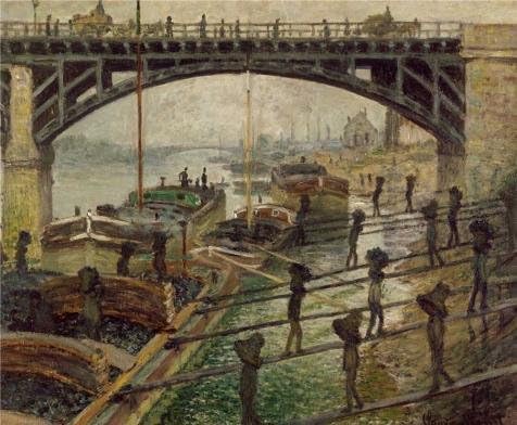 Amazon Com Oil Painting The Coal Dockers 1875 By Claude Monet