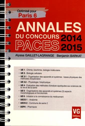 Annales du concours PACES 2014-2015