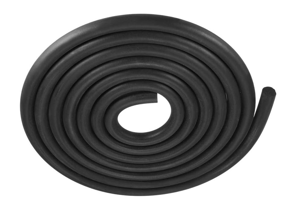 Boxonly Sponge Foam Solid Rubber Sealing Strip Diameter 13mm Foam Rubber Seal Weather Strip Length 3M