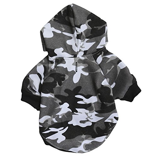 GINBL Pet Camouflage Small Dog Hoodie for Cute Dogs Sweatshirt Comfort Puppy Winter Costume Hoodies