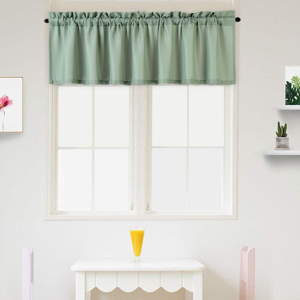 IDEALHOUSE Sage Green Curtain Valances,Draperies Curtains