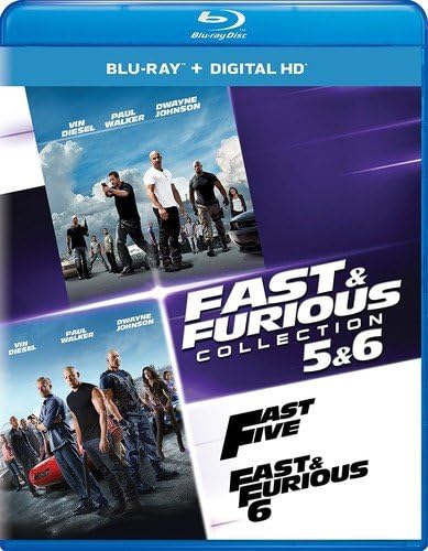 Fast & Furious Collection: 5 & 6 - Blu-ray + Digital HD + The Fate of the Furious Fandango Cash