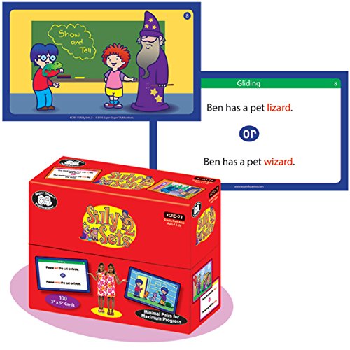 Silly Sets 2: Minimal Pairs for Maximum Progress Card Deck - Super Duper Educational Learning Toy for Kids
