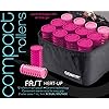 Conair Instant Heat Compact Hot Rollers w/Ceramic Techology; Black Case with Pink Rollers