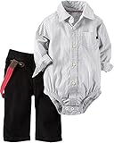 Carters Baby Boys 2-Piece Holiday Bodysuit & Corduroy Pant Set Multi