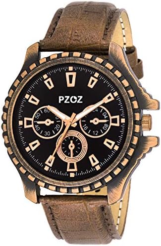 PZOZ Analogue White Dial Men's Watch