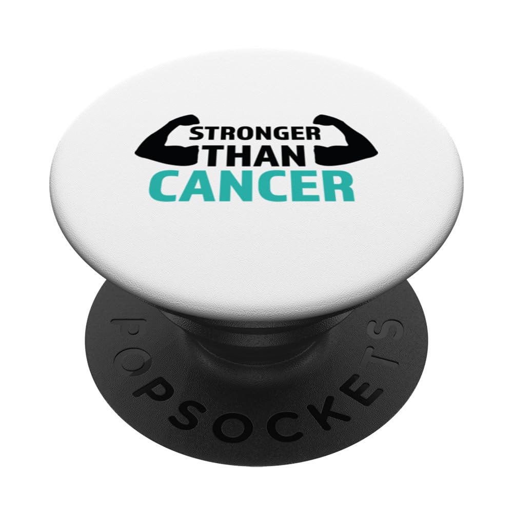Ovarian cancer awareness stronger than cancer PopSockets Swappable PopGrip