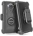LG V10 Case, BENTOBEN Hybrid Dual Layer Combo Armor Heavy Duty Rugged Protective Case with Built-in Rotating Kickstand Swivel Belt Clip Holster for LG V10,Black
