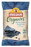Mission Foods Organics Blue Corn Tortilla Chips, 9 oz