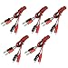 uxcell 5 Pcs 1M Long Audio Video Banana Jack Connector to Double Tester Alligator Clip