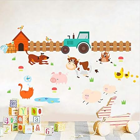 Zddbd Sticker Mural Ferme Chien De Ferme Chien De Chat