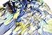 V28 Womens 100% Silk Butterfly Pattern Scarf (Dark Blue)