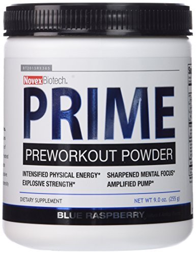 Novex Biotech Prime Pre Workout Powder Blue Raspberry 9 Ounce By Basic Research Buy Online In Dominica At Dominica Desertcart Com Productid 43536933