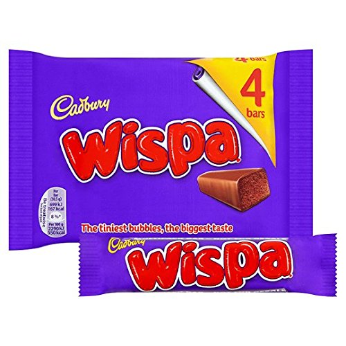 Original Cadbury Wispa Chocolate Bar Pack Imported From The UK England Cadbury Wispa Chocolate Multipack (Best British Sweets And Chocolate)