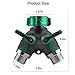 Garden Hose Splitter 2 Way - Water Hose Splitter with Long Handle Garden Hose Shut off Valve Double Y Connector Faucet Splitter Hose Connector