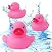 36 Pieces Classic Rubber Duck Bath Toys - No Holes BPA Free Floating Duckies for Boys Baby Shower, Party Favors, Kids Gifts (Pink)