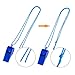 Mudder 40 Pieces Plastic Whistles with Lanyards for Party Sports, 5 Colors