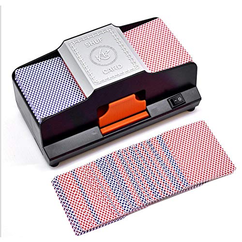 win-full Card Shufflers Battery Operated-Professional Card Shuffler 1-2 Decks High Speed Automatic Plastic Shuffling Machine Playing -Card Games Shuffler