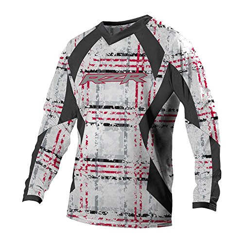 Polaris Red & White RZR Long Sleeve Moisture Wicking Racing Jersey
