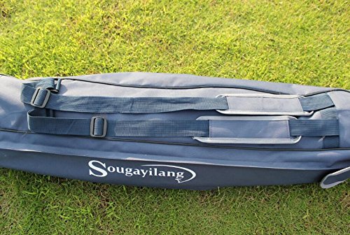 Sougayilang Angeltasche für Angelzubehör, zusammenklappbar, Schultertasche, Angelruten-Tasche – Bild 4