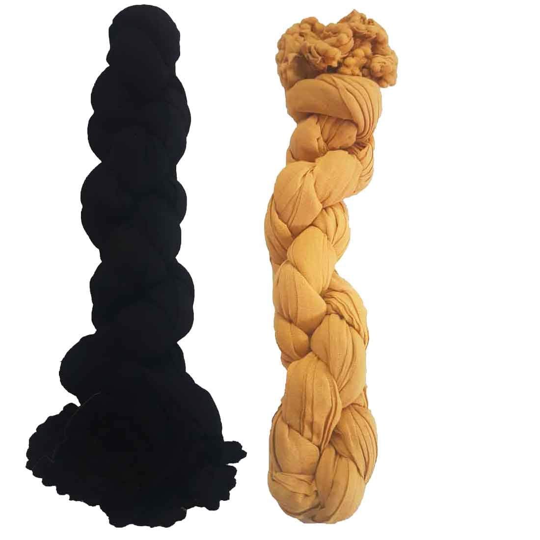 kalpit creations women's solid plain cotton dupattas multi colour [pack of 2]