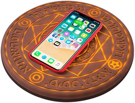 YAOGONG Magic Array Wireless Charger 10w Ultra-Thin Qi Certified Fast Compatible Canvas Wireless Charging Pad for Samsung Galaxy S9/S9 Plus/Note8/S8/S8 Plus/S7, iPhone X, iPhone 8/8 Plus …