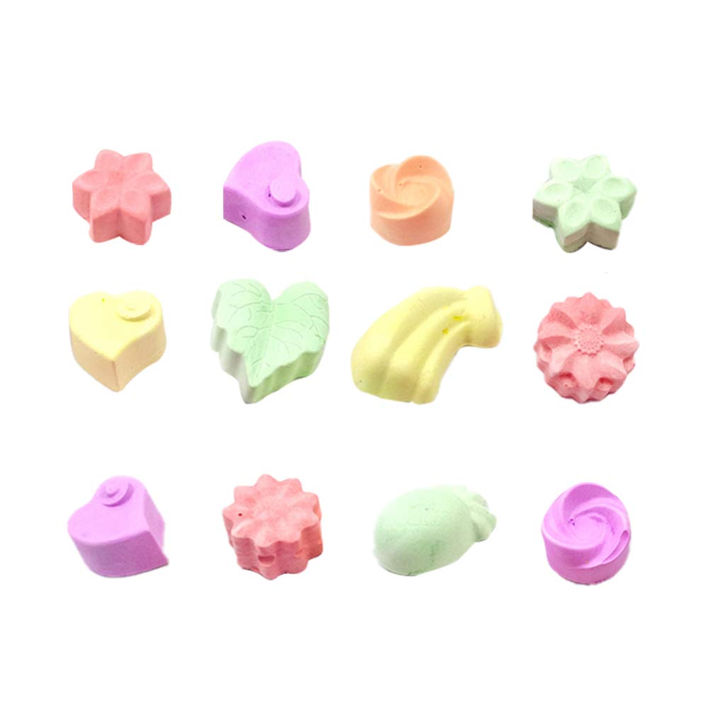 Balacoo 12 Pcs Hamster Chew Toy Lava Rock Chew Blocks Hamster Parrots Rabbits Teeth Mineral Stone Calcium for Small Animal Chinchillas Guinea Pigs Hamster (Assorted style)