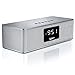 Portable Wireless Premium Stereo Speaker, Bluetooth 4.0, Alarm Clock, FM Radio, with LED Display, Powerful Sound 10W Drivers, Handsfree Calling, Micro TF SD Card & USB & AUX-In Slots for Smart Phone
