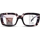 YUKANG Progressive Multifocal Reading Glasses for Women Men Oversized Anti Blue Multifocus Computer Readers Spring Hinges