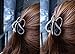 Cfalaicos Women Kid Girl Hair Clip Pin Claw Barrettes Accessories (1 Khaki + 1 Black butterfly Claw)