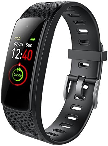 iWOWNfit fitness tracker activity tracker Color OLED display touchscreen smart band smart bracelet wristband with heart rate monitor, sleep monitor, pedometer, calorie counter for iOS & Android