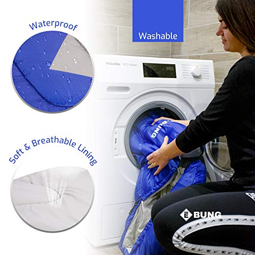 image for Ebung Sleeping Bag for Cold Weather - Envelope Portable Ideal for Wint